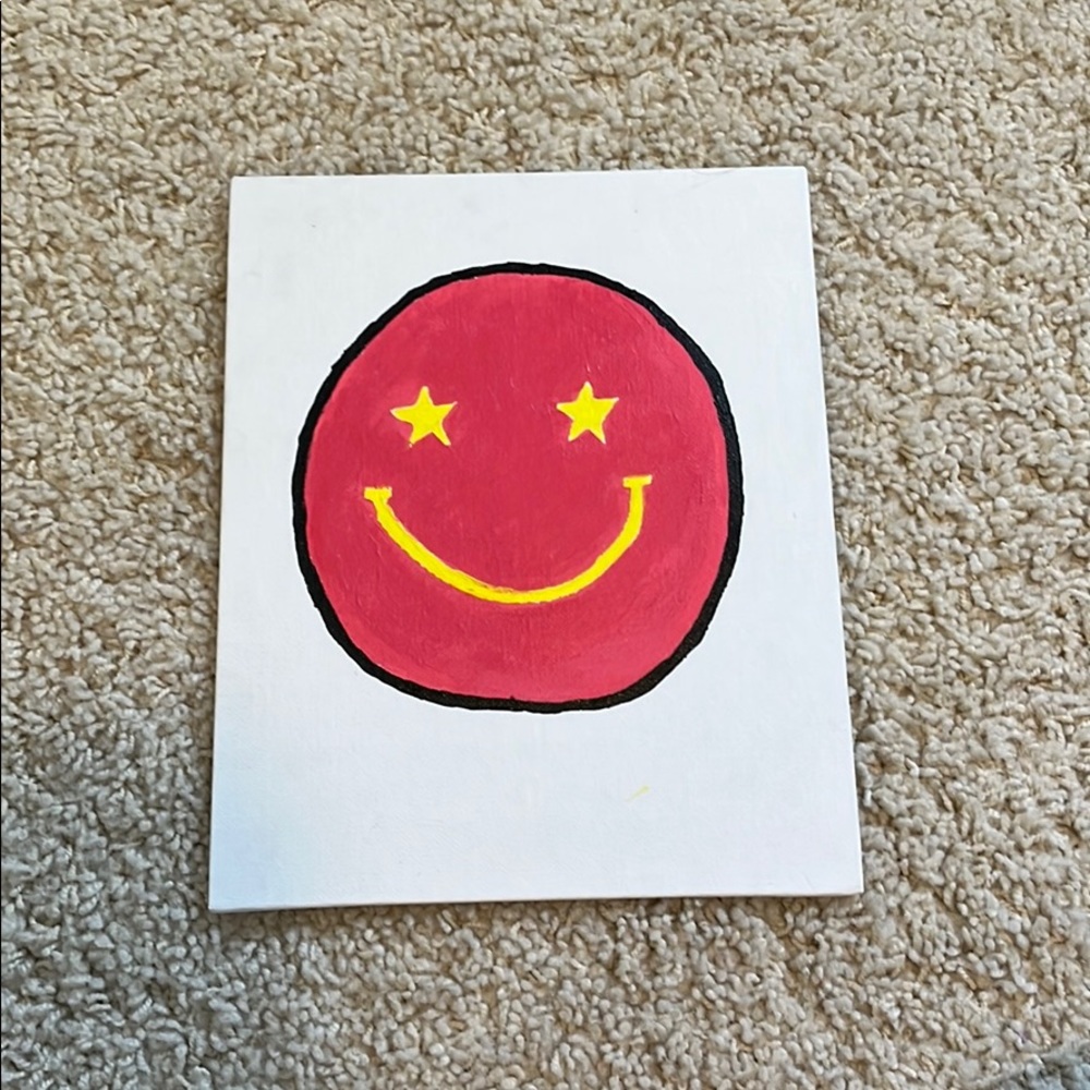 smiley preppy painting